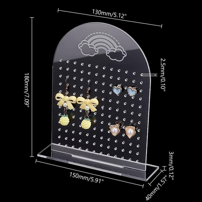 Laser Cut Acrylic Earring Holder – Removable Earring Display Stand