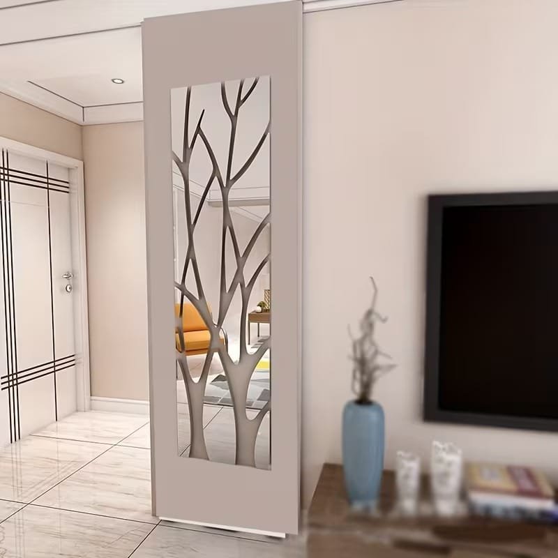 Laser Cut Large Tree Branch Mirror Wall Sticker Acrylic Home Wall Art