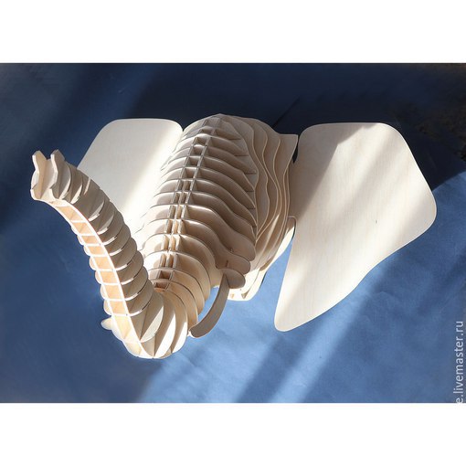 Rompecabezas 3D con cabeza de elefante