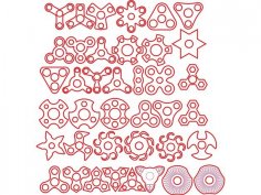 Spinner Laser Cut PDF File