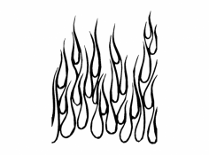 Flames up dxf File