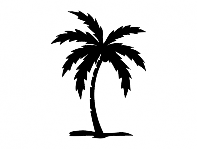 dxf-файл пальмы