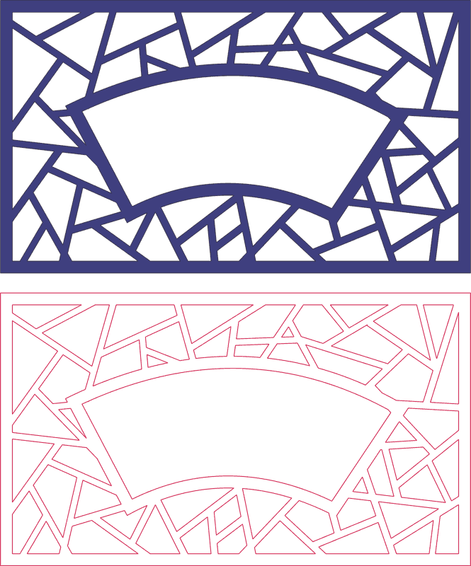 Desenhos de Padrões Dxf 2d 119