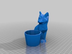 Fennekin Planter 3D Printer Model