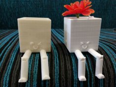 Kawaii Flower Pot 3D Printer Model