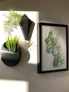 Wall Mounted Vase 3D Printer Model