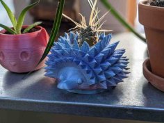 Holey Hedgehog Planter 3D Printer Model