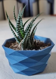 Low Poly Pot (big) / Maceta Poligonal (grande) 3D Printer Model