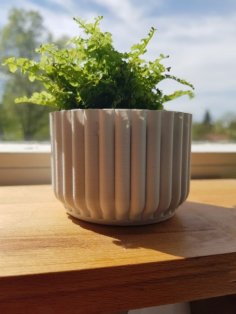 Striped Pot 3D Printer Model