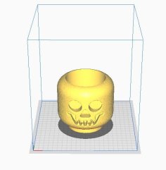 Lego Skull Planter 3D Printer Model