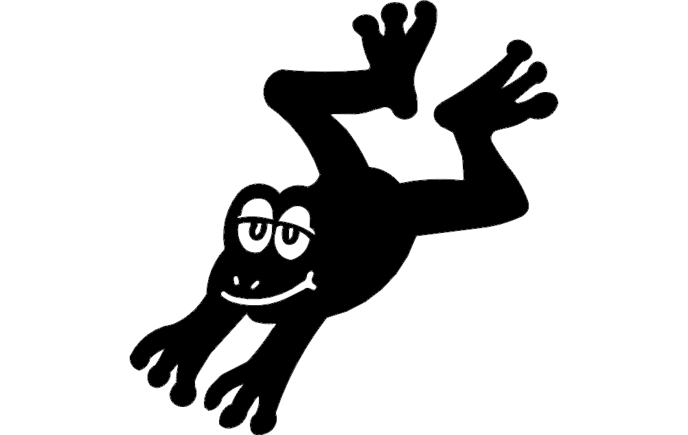 Frog Jumping dxf File