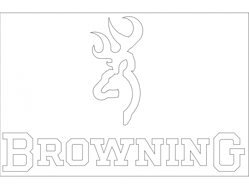 Browning Logo dxf File Free Download - 3axis.co