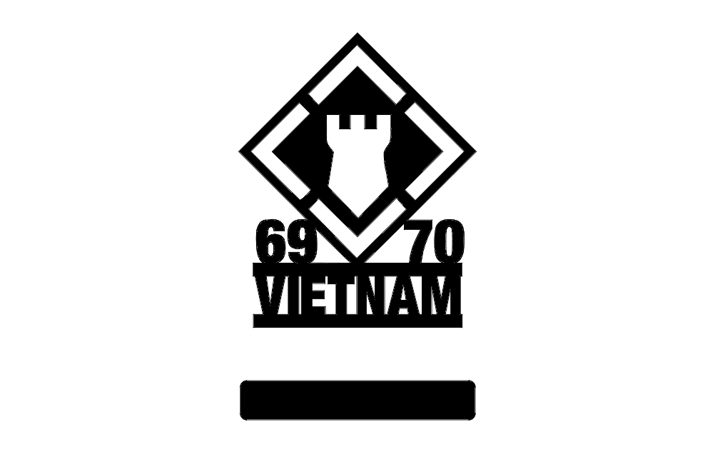 20th Engineers 69-70 Vietnam w-stand dxf File