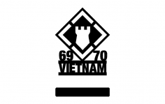 20th Engineers 69-70 Vietnam w-stand dxf File
