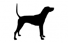 Hund für die Jagd DXF-Datei