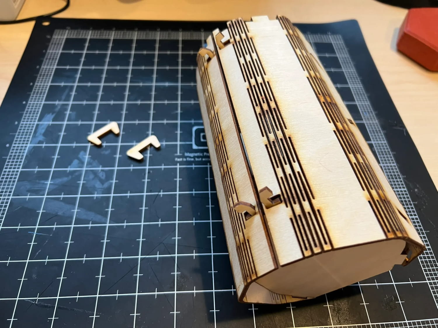 Laser Cut Dice Tower With Living Hinges SVG File