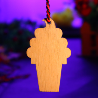 Laser Cut Ice Cream Ornament Unfinished Craft Christmas Tree Ornament Free Vector