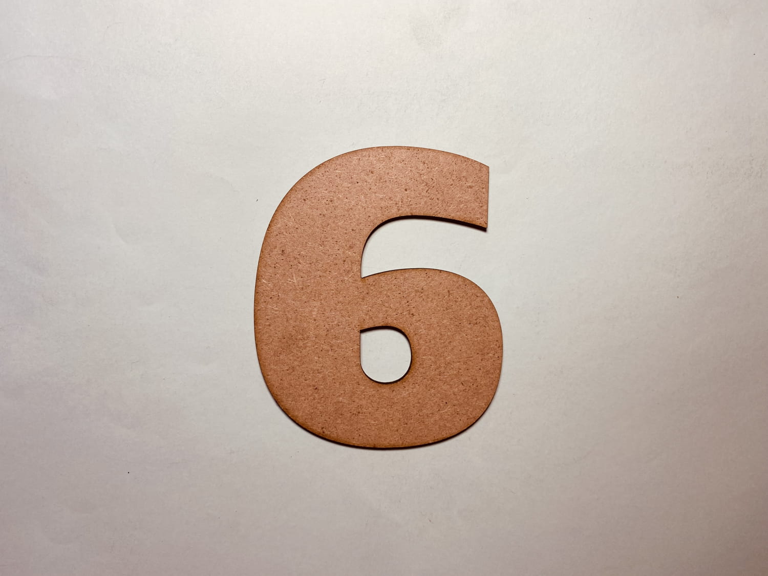 Laser Cut Wood Number 6 Cutout Number Six Shape Free Vector