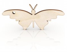 Laser Cut Butterfly Keychain Free Vector