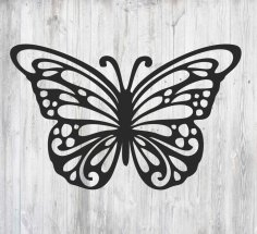 Laser Cut Engrave Butterfly Silhouette Free Vector