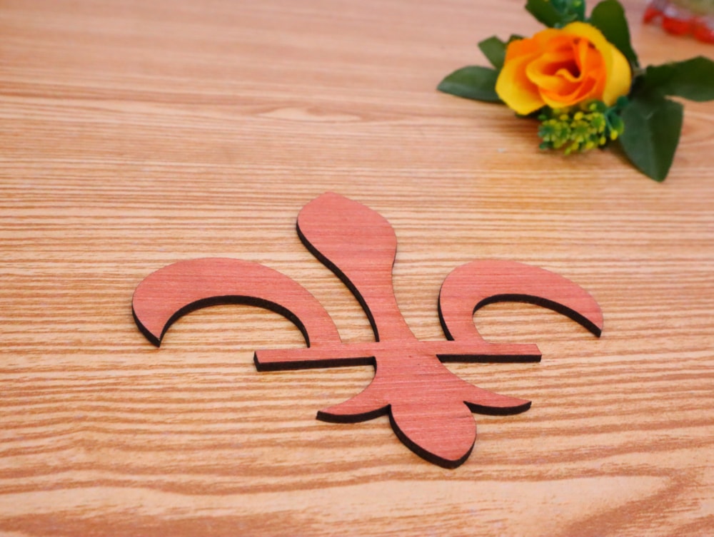 Laser Cut Fleur De Lis Wood Cutout Free Vector