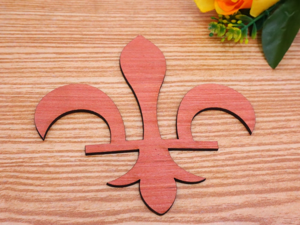 Laser Cut Fleur De Lis Wood Cutout Free Vector