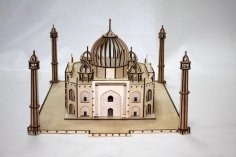 Modelo 3D Taj Mahal cortado con láser