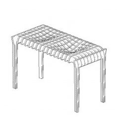 Modern Decor Table DXF File