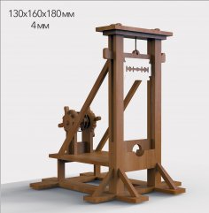 Juguete de guillotina cortada con láser de 4 mm