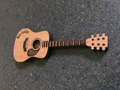 Laser Cut Acoustic Guitar SVG File