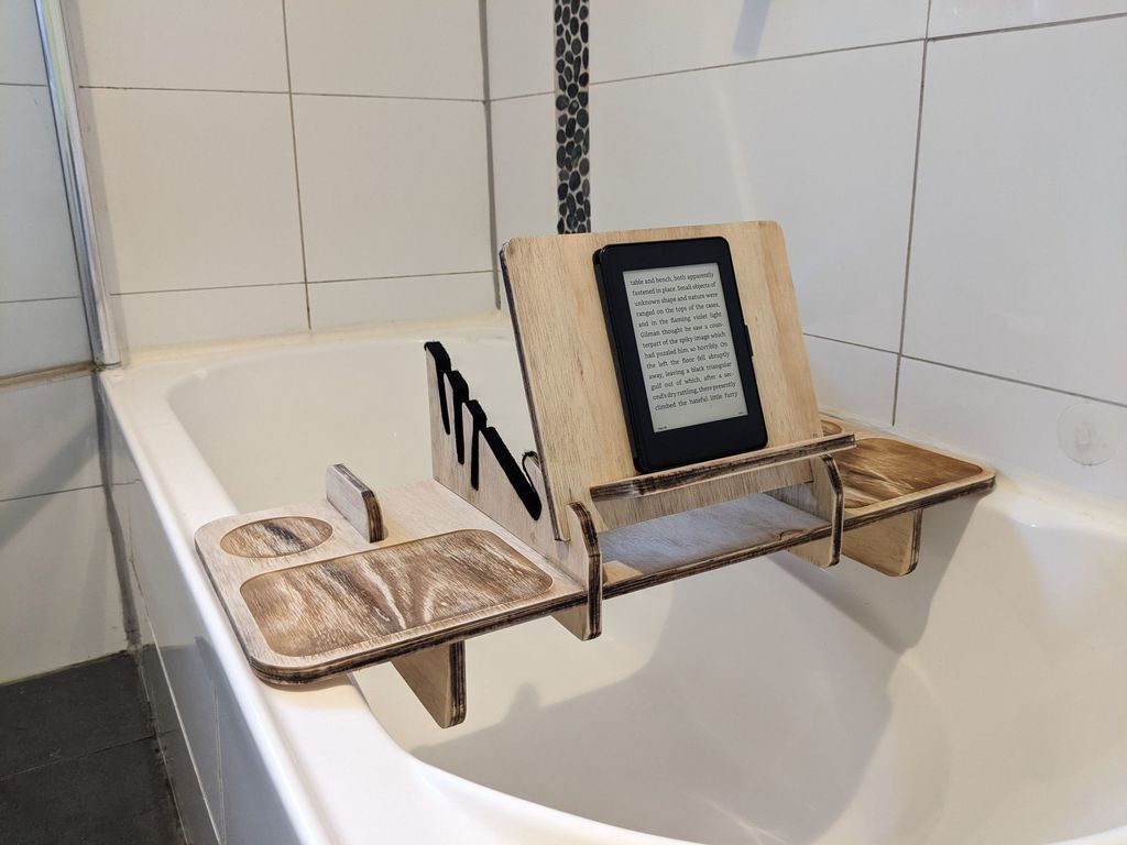 Laser Cut Bath Caddy 12mm Free Vector