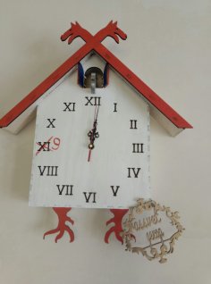 Laser Cut Cuckoo Clock Free Vector