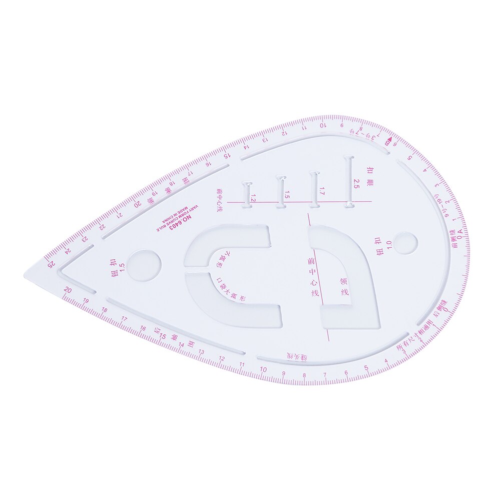 Règle de couture découpée au laser Ensemble de tailleur Règle de courbe française Kit de mesure de mode sur mesure