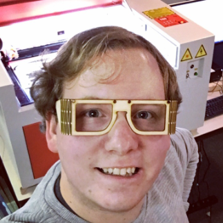 Laser Cut Wooden Eyeglasses SVG File