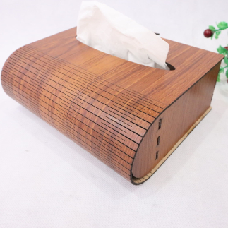 Laser Cut Wooden Tissue Box MDF 3mm Free Vector