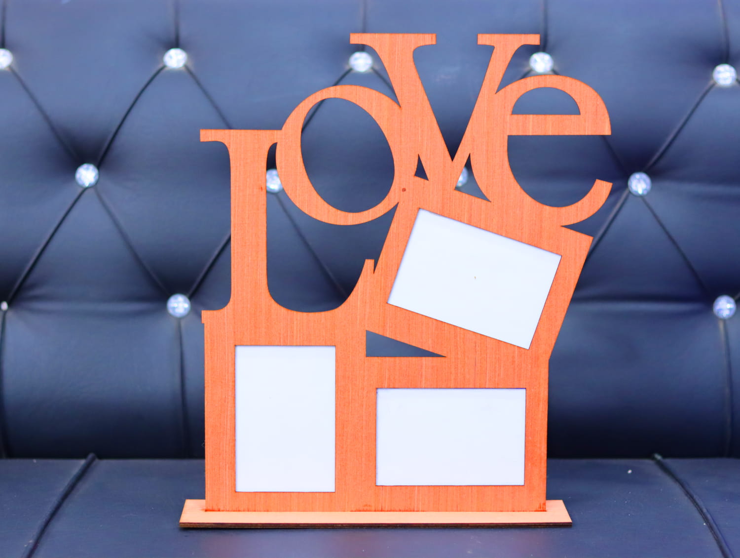 Laser Cut Love Picture Frame Free Vector