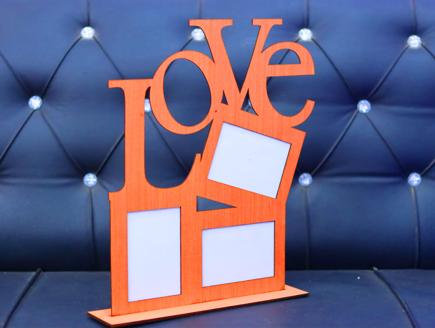 Laser Cut Love Picture Frame Free Vector