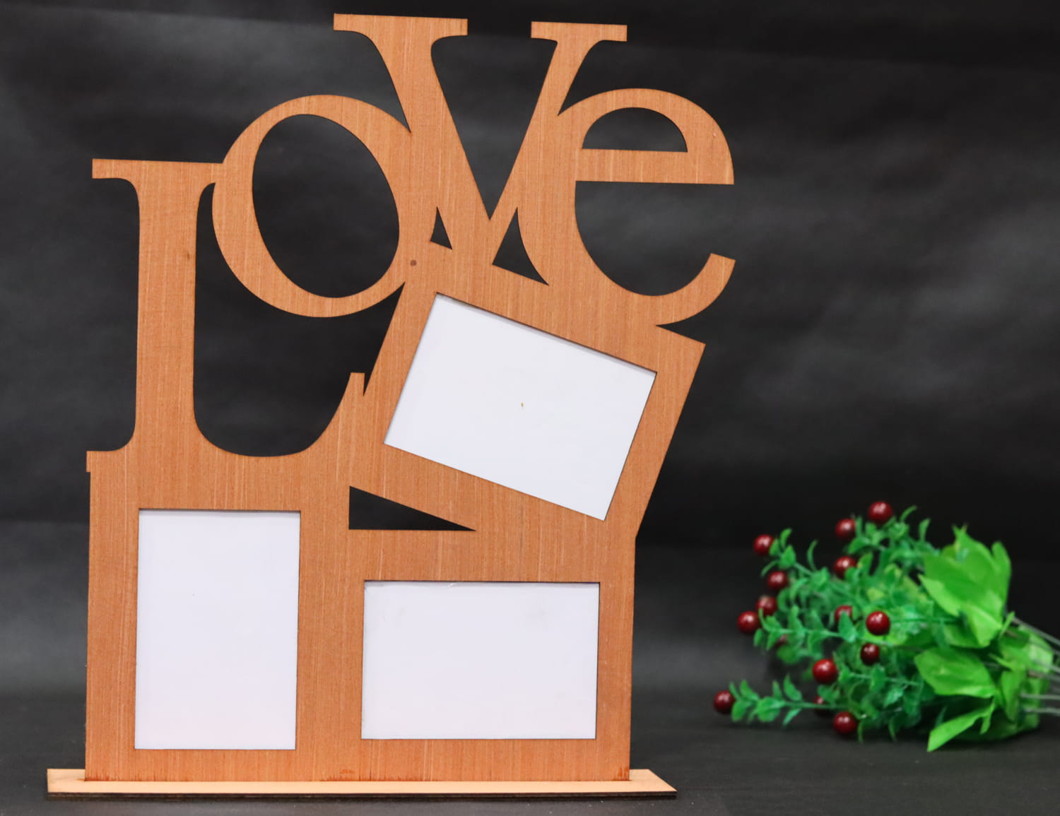 Laser Cut Love Picture Frame Free Vector