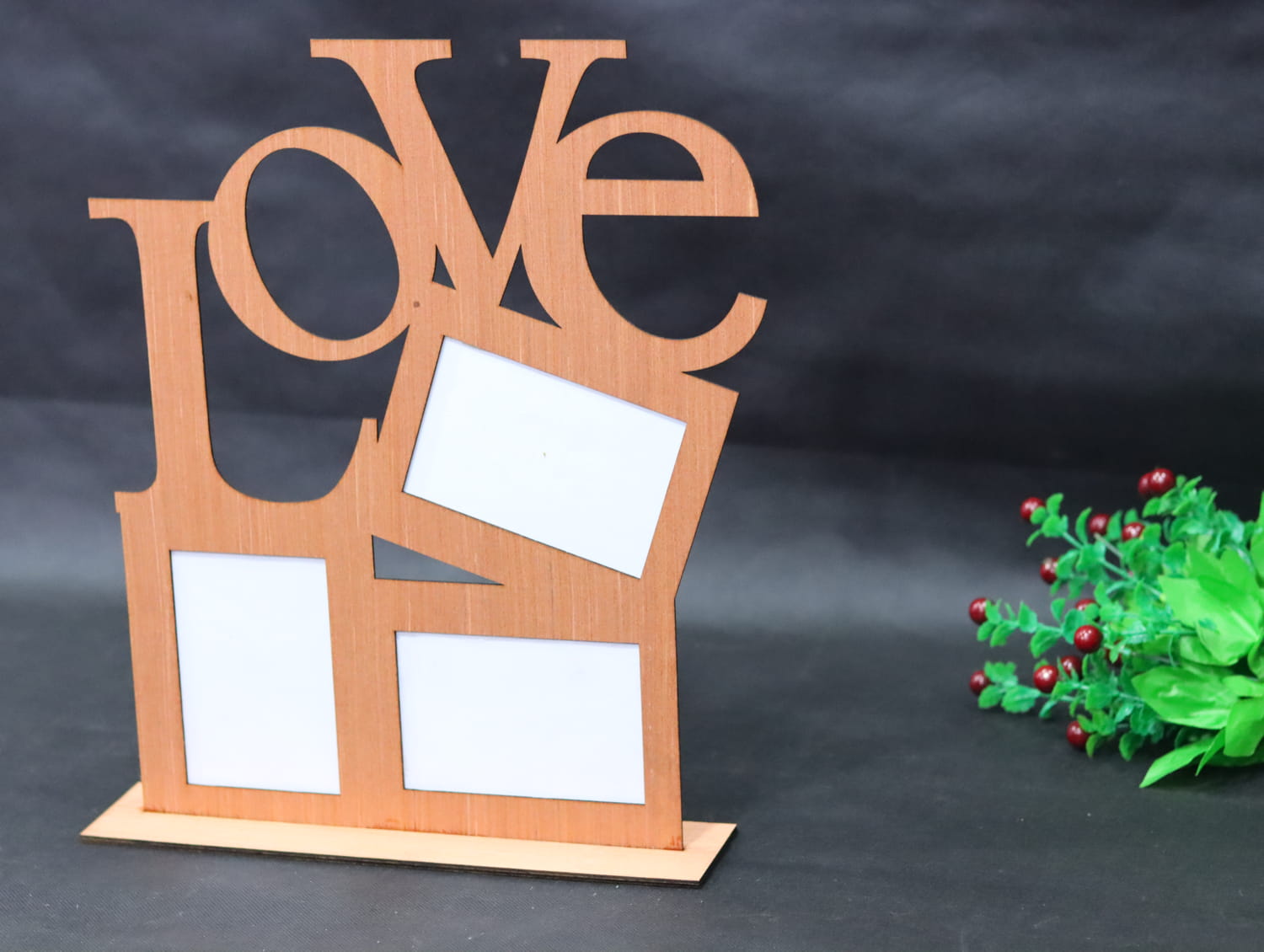 Laser Cut Love Picture Frame Free Vector