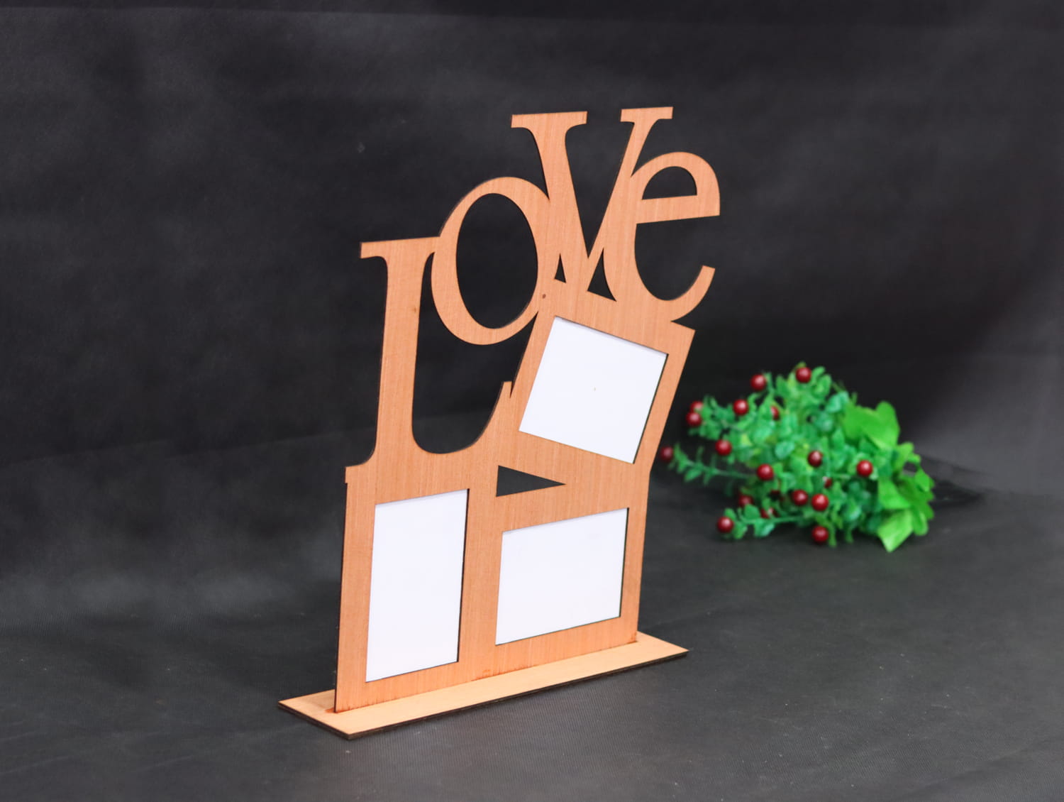 Laser Cut Love Picture Frame Free Vector