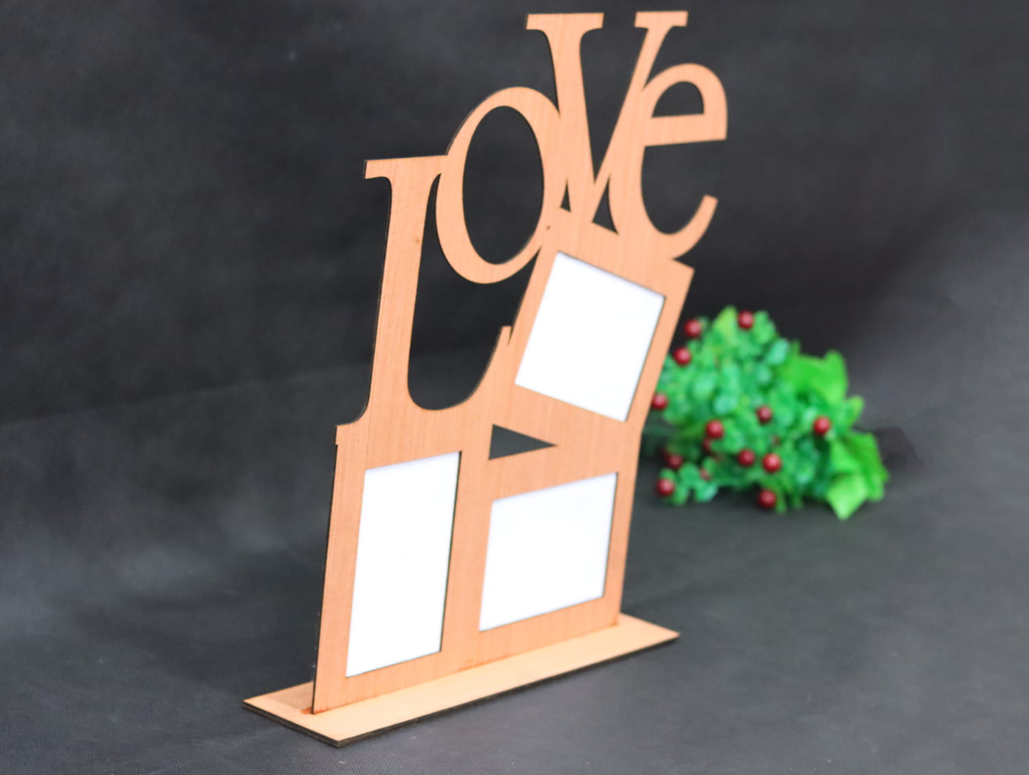 Laser Cut Love Picture Frame Free Vector