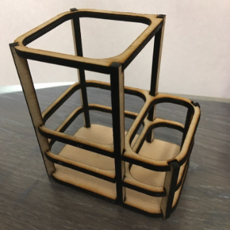 Laser Cut Pencil Stand DXF File