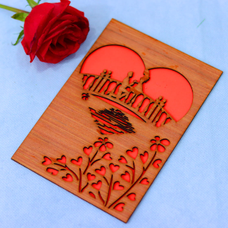 Laser Cut Marriage Proposal Valentine’s Day Gift Card Free Vector