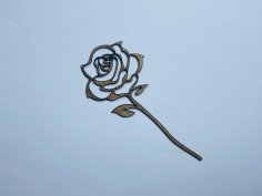 Laser Cut Rose Cutout Unfinished Wooden Shape Free Vector