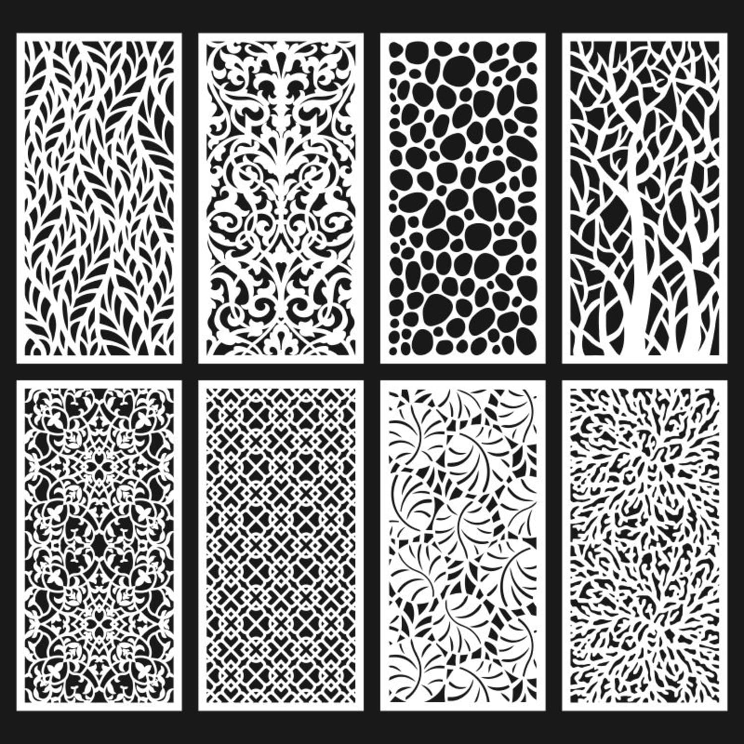 Decorative Panel Design Patterns For Laser Cutting CNC Free Vector cdr ...