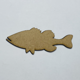 Laser Cut Bass Fish Wood Cutout Shape Blank Free Vector