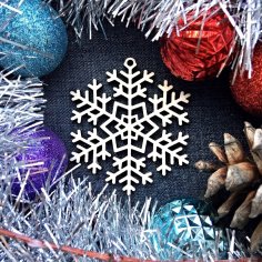 Laser Cut Snowflake Ornaments Christmas Tree Decor Free Vector