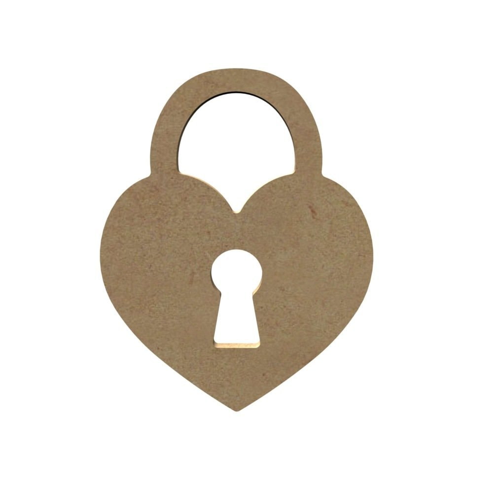 الليزر قطع خشبية على شكل قلب قفل ديكور عيد الحب