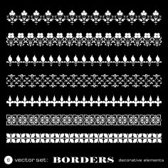 Vectores decorativos de las fronteras