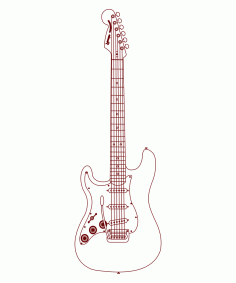Bass Guitar DXF File